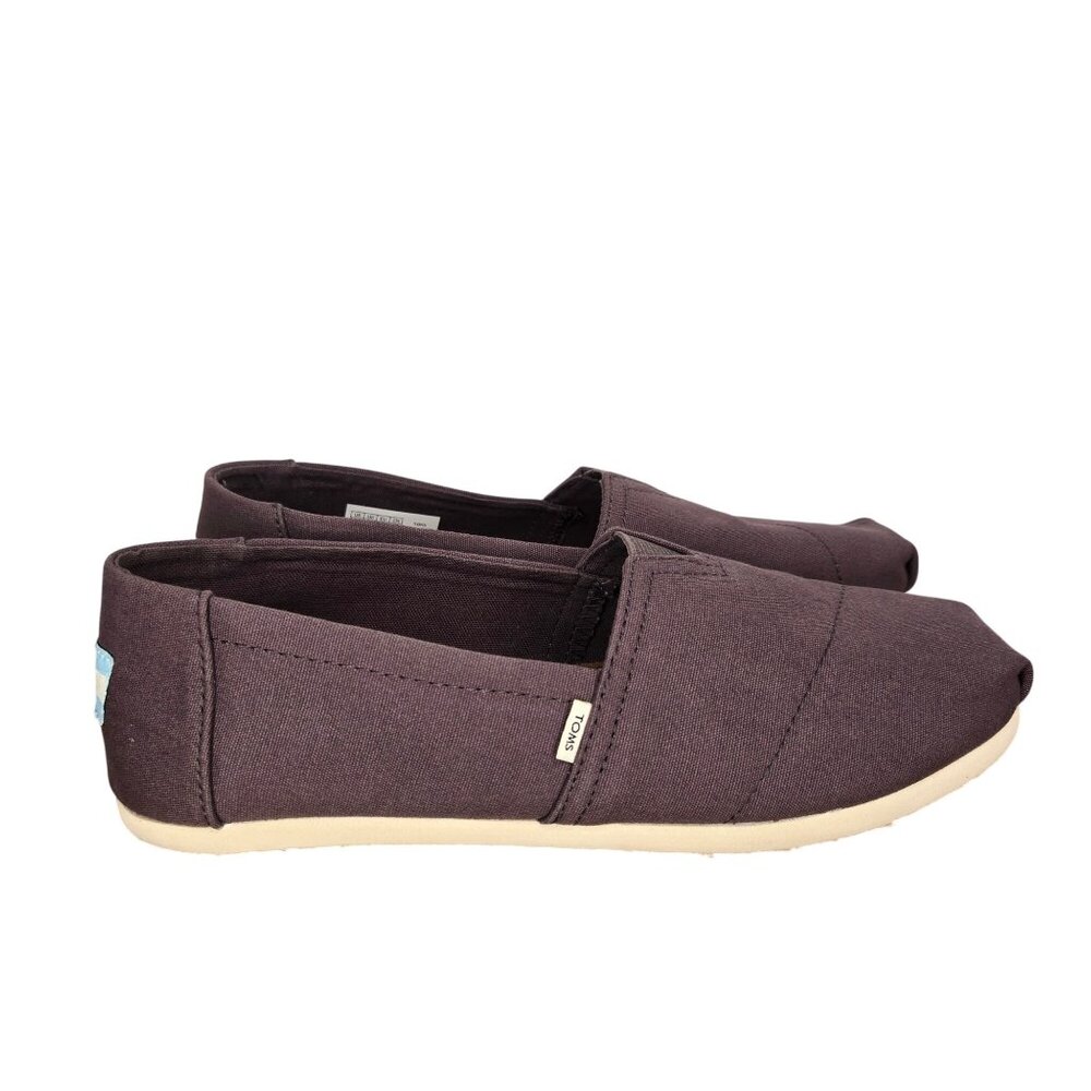 TOMS Classic Alpargata Ash Slip-On Flat Shoes Women's 8.5